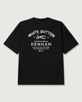 Denham T-Shirt Stencil Tee Black