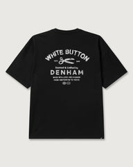 Denham T-Shirt Stencil Tee Black