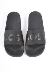 BOSS Slides Aryeh Slid Npvlg Black on Black