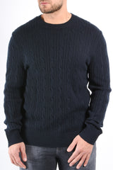 BOSS Knit Sweater H Hetico - Dark Blue