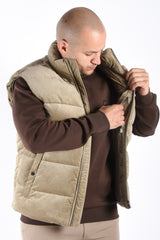 Boss Corduroy Bodywarmer C Candrian Open Brown