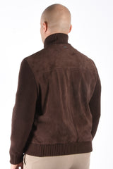 Boss H Meter Leather Jacket Dark Brown