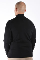 Boss Half Zip Knit Sweater H Ebenji L Black