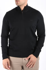 Boss Half Zip Knit Sweater H Ebenji L Black