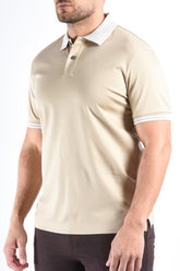 Boss Mercerised Slim Fit Polo H Phillipson 238 Open Beige