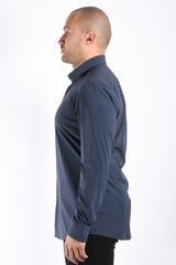 Boss Performance Stretch Blouse P Hank Open Blue