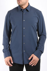 Boss Performance Stretch Blouse P Hank Open Blue