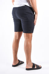 Boss Regular Linen Stretch Shorts H Kane1 RDS Dark Blue