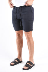 Boss Regular Linen Stretch Shorts H Kane1 RDS Dark Blue