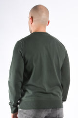Boss Upacas-L Knit Sweater Open Green