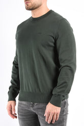 Boss Upacas-L Knit Sweater Open Green