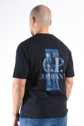 CP Company 30/1 Comfort Logo T-Shirt Total Eclipse