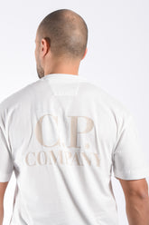 CP Company 30/1 Logo T-Shirt Gauze White