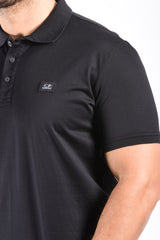 CP Company 70/2 Mercerized Gasato Polo Black