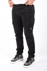 CP Company Cargo Pants Satin Black