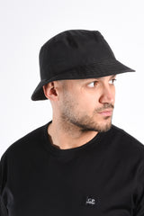 CP Company Chrome-R Bucket Hat Black