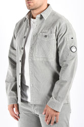 CP Company Corduroy Overshirt Flint Grey