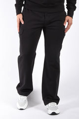 CP Company Diagonal Raised Fleece Cargo Lens Sweatpants Black