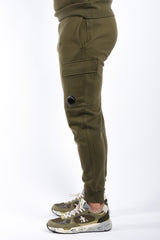 CP Company Diagonal Raised Fleece Lens Sweatpants Ivy Green
