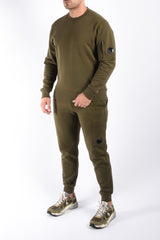 CP Company Diagonal Raised Fleece Lens Sweatpants Ivy Green