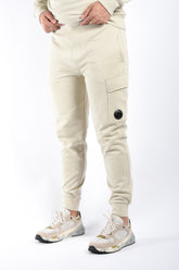 CP Company Diagonal Raised Fleece Lens Sweatpants Silver Birch