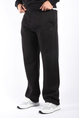 CP Company Diagonal Raised Fleece Logo Sweatpants Black