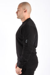 CP Company Diagonal Raised Fleece Sweater Black