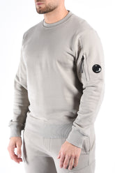 CP Company Diagonal Raised Fleece Sweater Dove