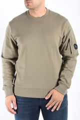 CP Company Diagonal Raised Fleece Sweater Fallen Rock