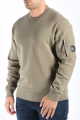 CP Company Diagonal Raised Fleece Sweater Fallen Rock