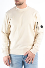 CP Company Diagonal Raised Fleece Sweater Frozen Dew