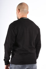 CP Company Diagonal Raised Fleece Sweater Black
