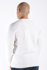 CP Company Lambswool GRS Crewneck Sweater Gauze White