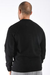 CP Company Lambswool GRS Lens Sweater Black
