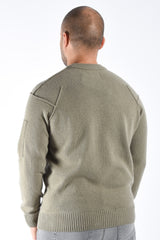 CP Company Lambswool GRS Lens Sweater Fallen Rock