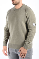 CP Company Lambswool GRS Lens Sweater Fallen Rock
