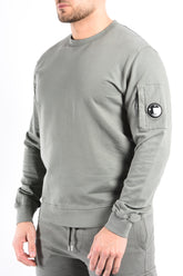 CP Company Light Fleece Sweater Gunmetal