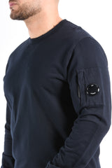 CP Company Light Fleece Sweater Total Eclipse