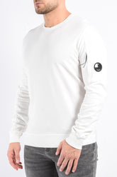 CP Company Light Fleece Sweater White