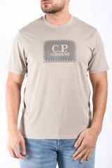CP Company Logo Label T-Shirt 30/1 Dove