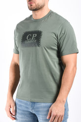 CP Company Logo Label T-Shirt 30/1 Laurel Wreath