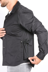 CP Company Metropolis Overshirt Gabardine PD - Black