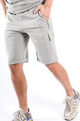 CP Company Metropolis Series Stretch Fleece Cargo Shorts Flint Grey