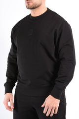 CP Company Metropolis Series Stretch Fleece Sweater Black