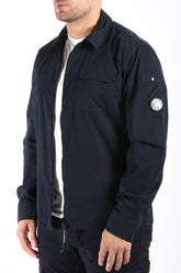 CP Company Organic Gabardine Overshirt Total Eclipse