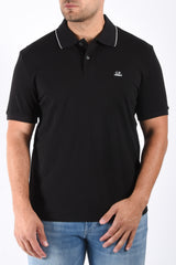 CP Company Polo Stretch Piquet Black