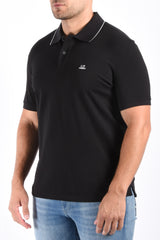 CP Company Polo Stretch Piquet Black