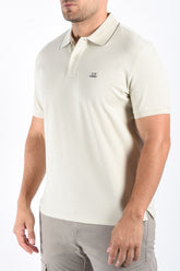 CP Company Polo Stretch Piquet Silver Birch