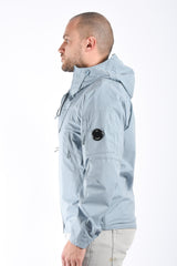 CP Company Pro-Tek Hooded Lens Jacket Silver Blue