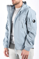 CP Company Pro-Tek Hooded Lens Jacket Silver Blue